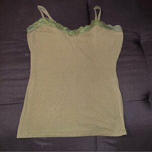 Green tank top